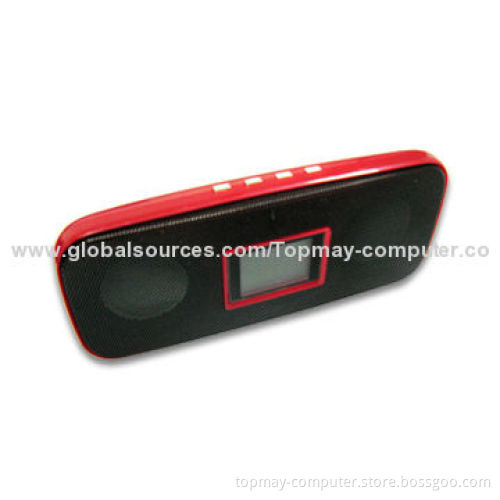 Stereo Mini Speaker with 3.5mm Jack, Supports iPod/iPhone/Digital Music Devices/MP3 Players/Phones